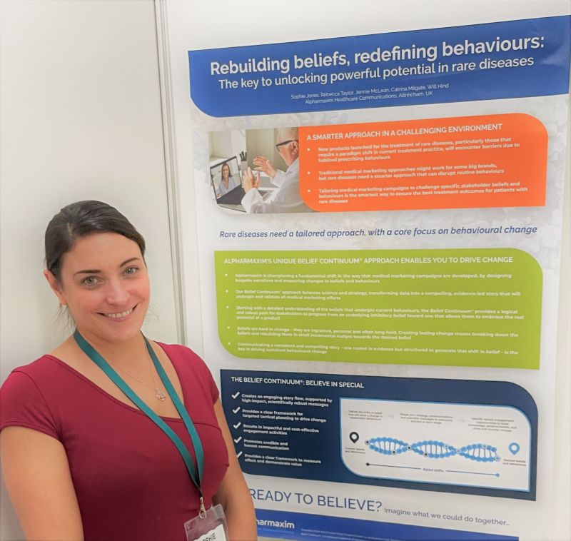 Alpharmaxim's tweet photo. Our poster taking pride of place at the @OrphanConf last week. William Hind and Sophie Jones loved having the opportunity to wow attendees with brief explanations of our approach to healthcare communications.

@eurodis

** Alpharmaxim – Believe in Special **

~Maddie https://t.co/SBlBTIDofT