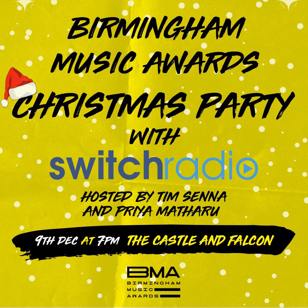 Who fancies one last party before the year’s out? 💥🎄🖤 Join us and @switch_radio at @CastleandFalcon on Thursday 9th December for a night of festive frolics and industry networking! 🔥 Free tickets here: bma-christmas-party.eventbrite.co.uk