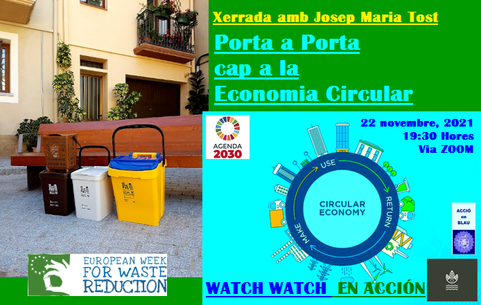 Arrancamos con los #WasteWatch #Walkathon y ayer generamos sinergias internacionales gracias a la charlar del padre del #PuertaAPuerta, @josepmariatost, @ex Director de @residuscat exVicepPres. de @ACRplus, que dejó claro el aspecto #social indispensable para la #EconomiaCircular