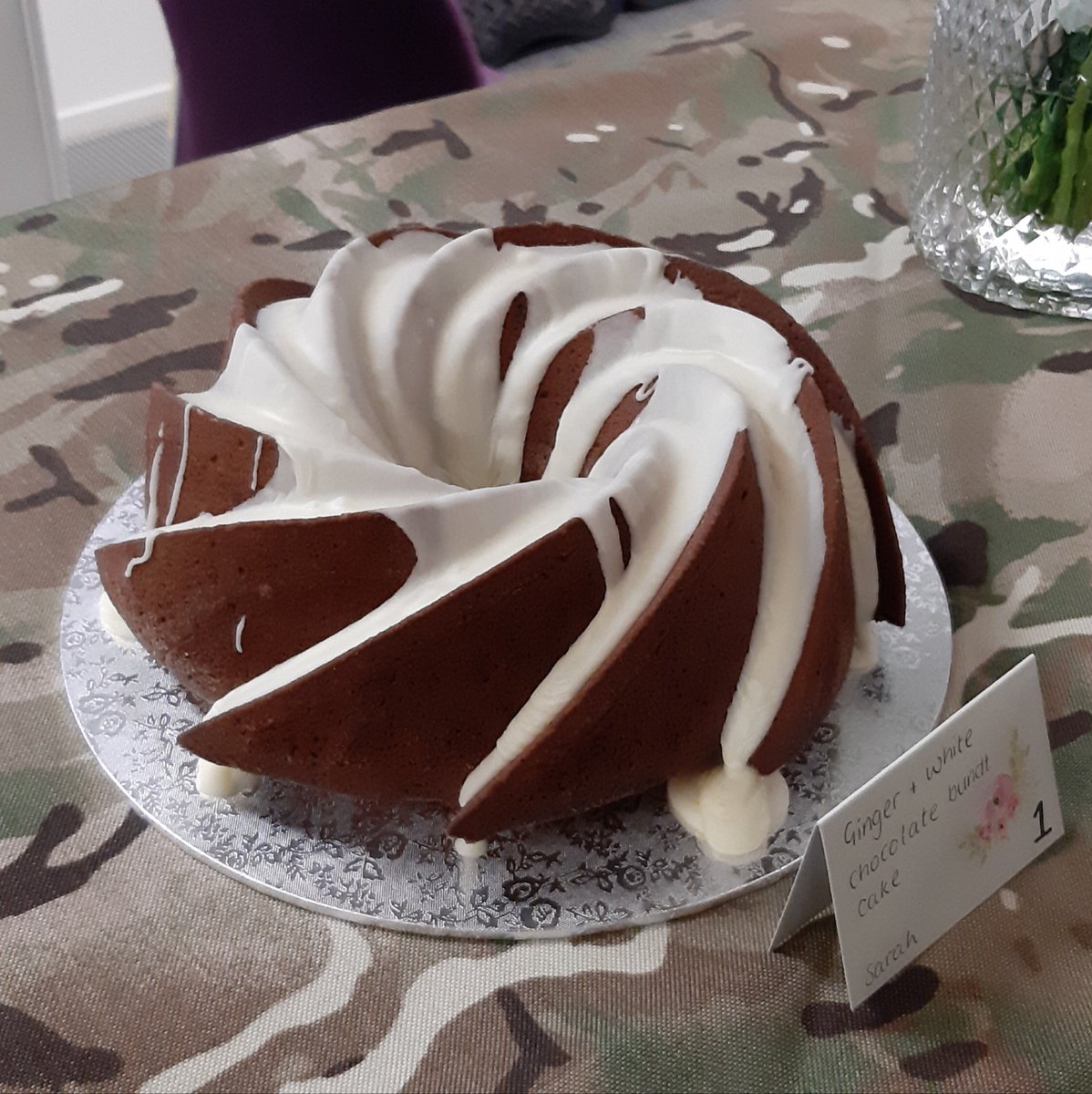 DESLandEqpt's tweet photo. Good luck to all the @BritishBakeOff finalists ahead of tonight’s show. To celebrate, our very own bakers in the Dismounted Close Combat Survivability team have whipped up their own creations - can you spot to new #VIRTUS body armour cake? #oneSTSP #GBBOFinal #allworknoplay https://t.co/z8pC9hyAZO
