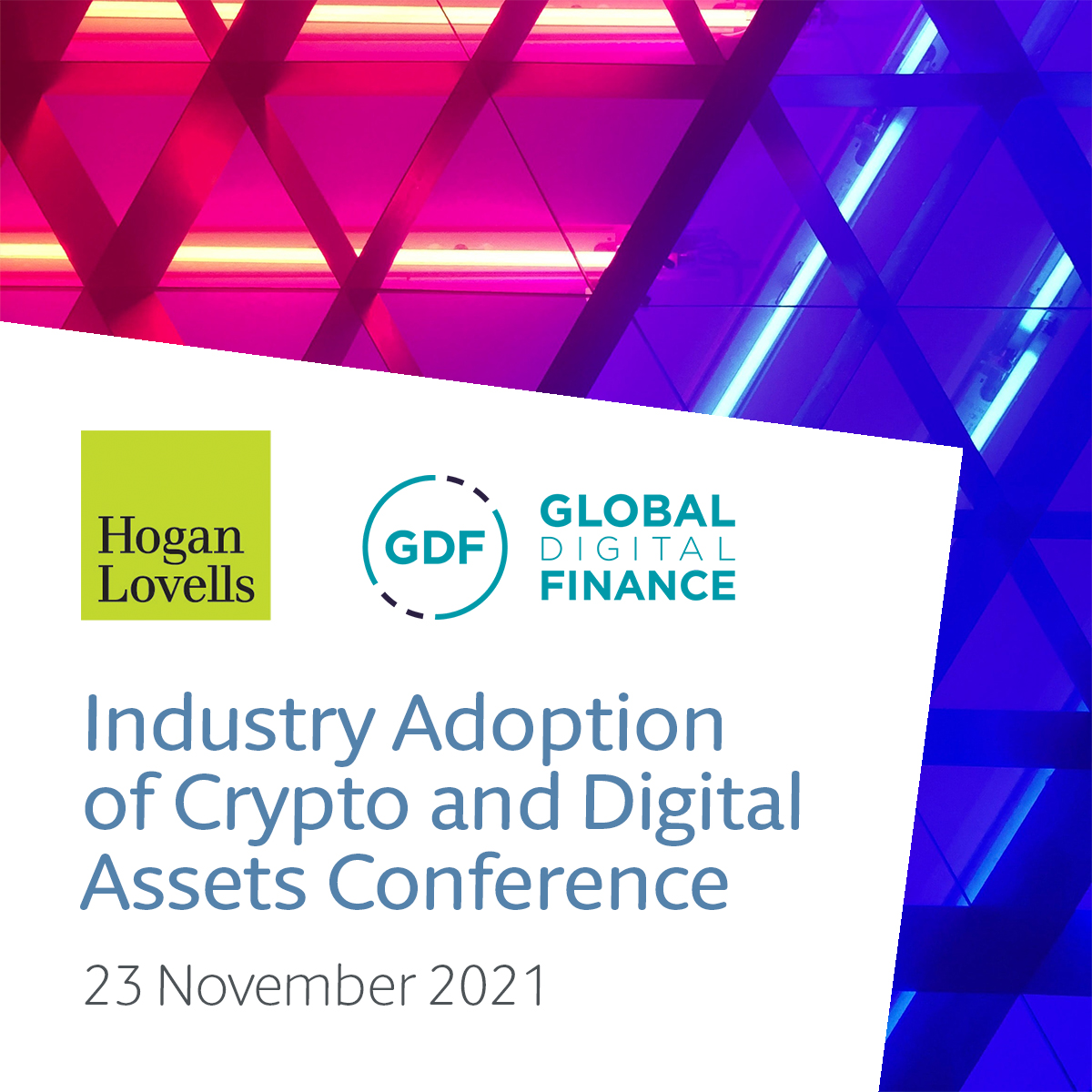 Join us today at 13:00 GMT for the Industry Adoption of #Crypto &amp; #DigitalAssets Conference that we're co-hosting with our Patron member <a href="/HoganLovells/">Hogan Lovells</a> in their London office &amp; online. Please register to be able to join us virtually 👉bit.ly/3wXBmVK
#DigitalAssetAdoption