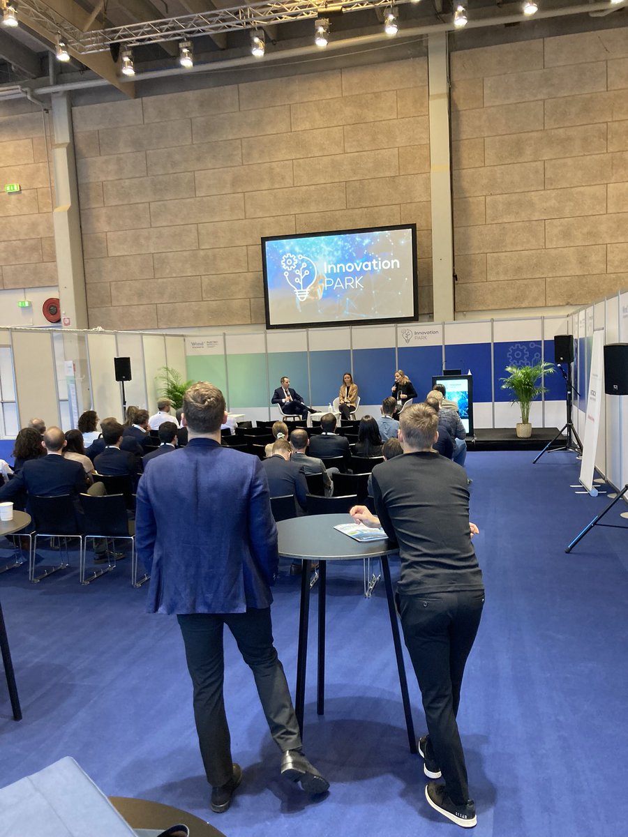 LeneMiRan's tweet photo. And we’re off! #electriccity2021 Good chat about #innovation as enabler for massive #transformation and #electrification needed to achieve a net zero future. We’re next talking about value chain #decarbonization with @Orsted @OwensCorning and @SchneiderElec Join us 11am hall C4 https://t.co/br6p5lRGTl
