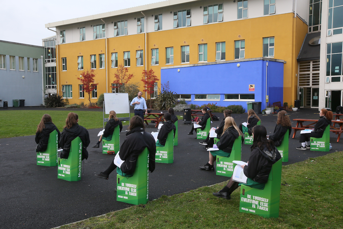 pop_chair's tweet photo. @PatKennyNT @Orla_Hegarty @jonathanhealy Regarding Fresh air we have been working with schools around Ireland over last yr setting up pop up classrooms. Good for mental health,lowers anxiety,fresh air,break from masks,solves distancing. The last 2 months have been dry and mild. Get them outdoors!
https://t.co/4eyzoGzjQB https://t.co/HW0qEG9TDy