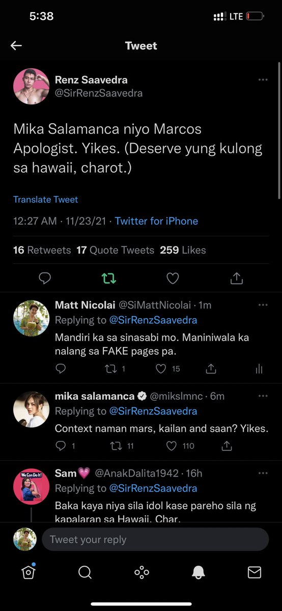 SiMattNicolai's tweet photo. Etong si @SirRenzSaavedra ang perfect fit for Cyber Libel case. Oh i'll post this para sa ebidensya ah? Baka itangi mo soon. https://t.co/DG4EQsAeSk