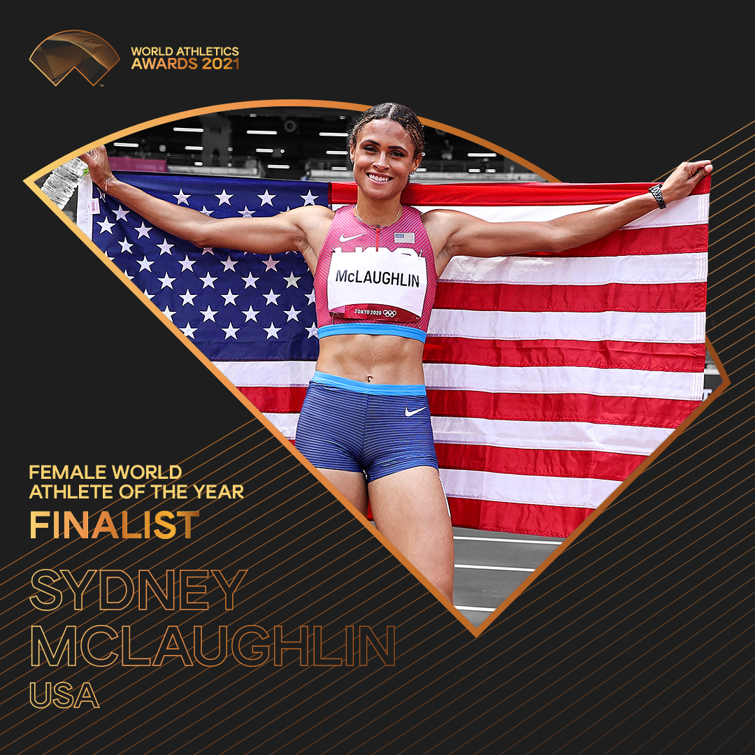 #WorldAthleticsAwards announcement! @GoSydGo is one of five finalists for Female World Athlete of the Year 2021.