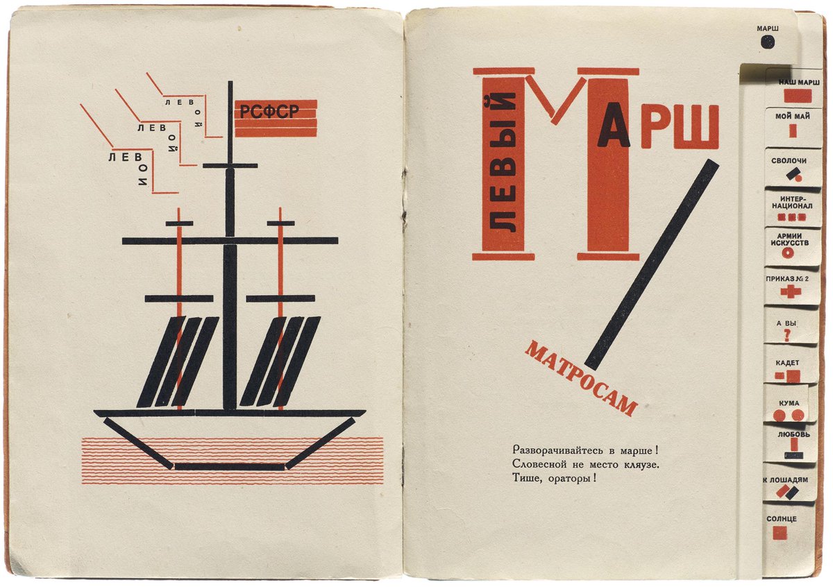 Lett_Arc's tweet image. Happy birthday El Lissitzky (1890–1941)! #LfABirthday Learn how Jewish artists like Lissitzky and his contemporaries illustrated their utopian visions and revitalized typography in our 2020 blog post by Digitization Librarian April Harper: 
 letterformarchive.org/news/view/utop…