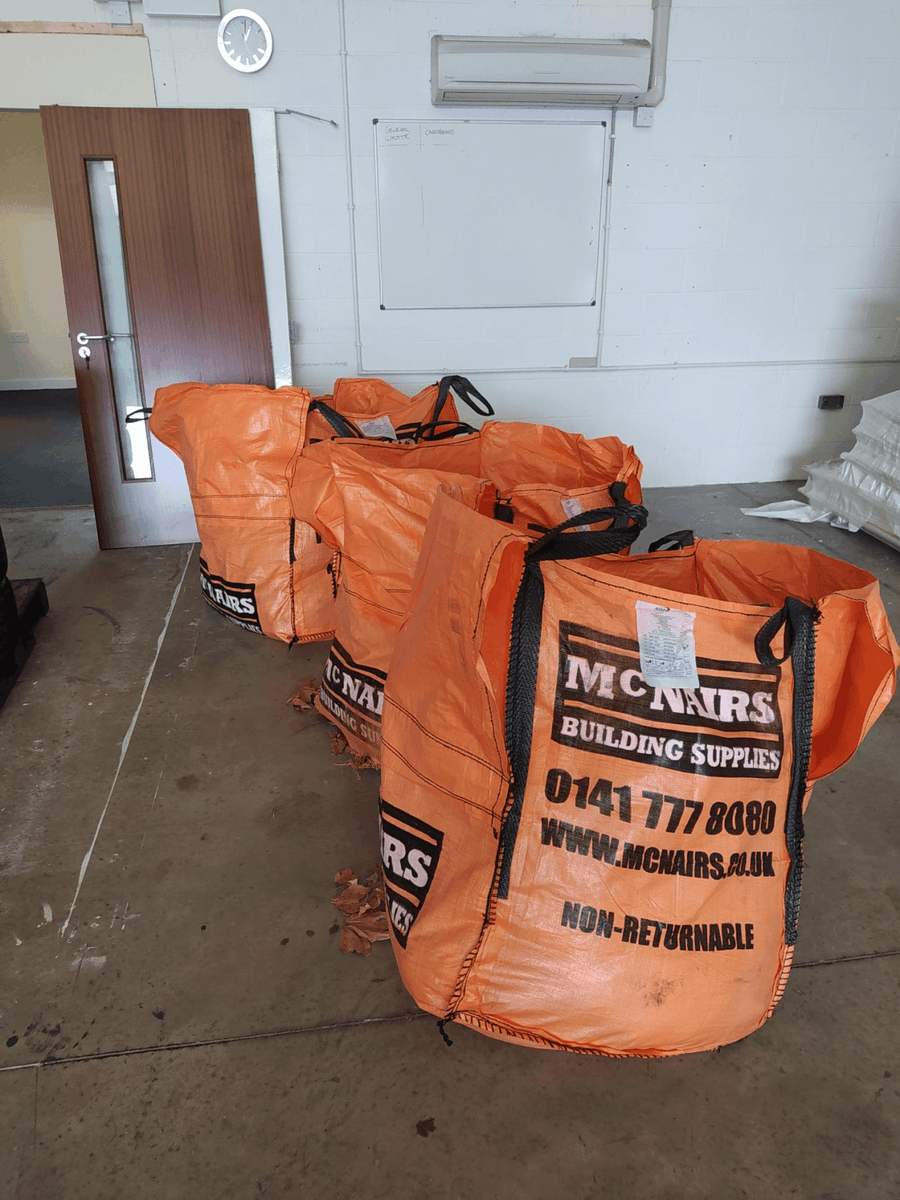 CallunaGraphix's tweet image. Our sister company @calluna upcycling has just received a  HUGE delivery... can anyone guess which recent event has donated all of this?