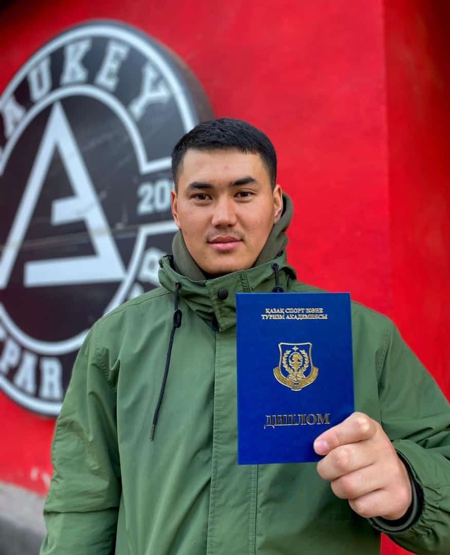DaukeyKokpar's tweet photo. Good news! On the initiative of the President Daniyar Daukey, Bekasyl Sailau became the first ever #coach with a degree in #Kokpar, that studied in #KazAST. 

He is currently the head coach of our club, which is the training base of @jastar_kokpar_liga. https://t.co/yG2pWPZZgq