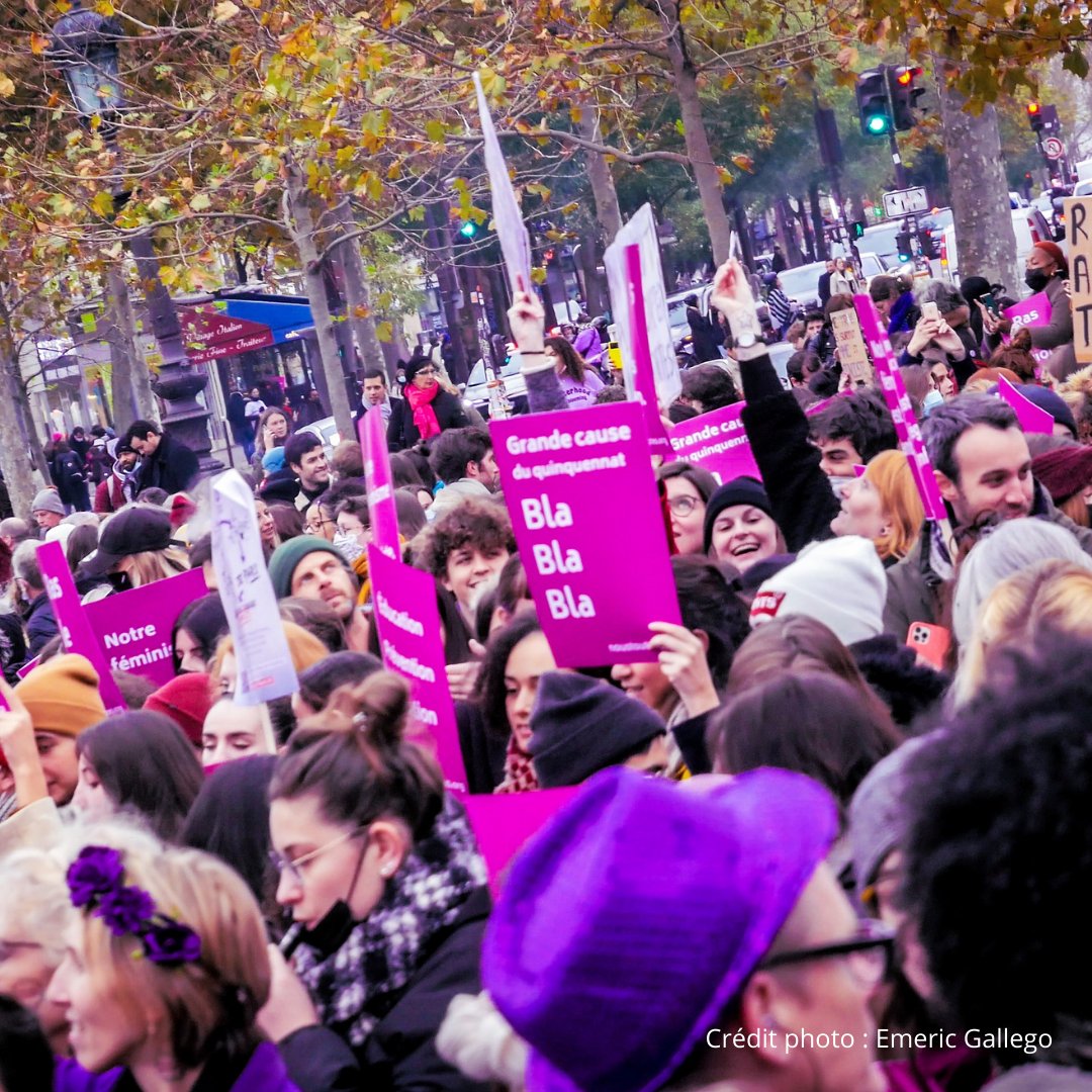 NousToutesOrg's tweet photo. C’était … incroyable ! ✊🔥

Samedi 20 novembre, les manifestations #NousToutes ont rassemblé plus de 50 000 personnes à Paris et partout en France. Une marée violette a déferlé dans les rues pour dire son refus des violences sexistes et sexuelles. https://t.co/e9ARu0a3yx