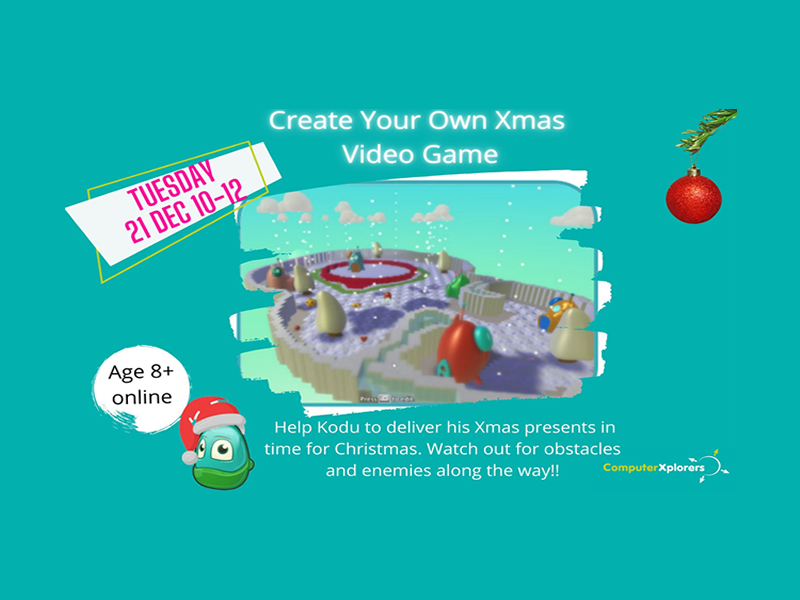 Learn how to code and create our very own Christmas Video Game at this online workshop run by <a href="/CX_SEScotland/">ComputerXplorers</a> on 21st December! bit.ly/3HOvqDs