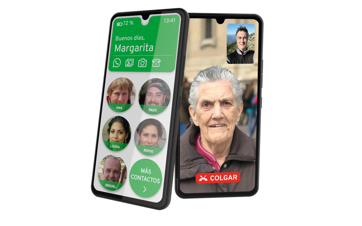 FacilitandoT's tweet photo. ¿Conoces el #MovilMaximiliana? Se descuelga solo. Ideal para #mayores con dificultades tecnológicas. https://t.co/XJvpN6fmdG https://t.co/45AvXCNC3n