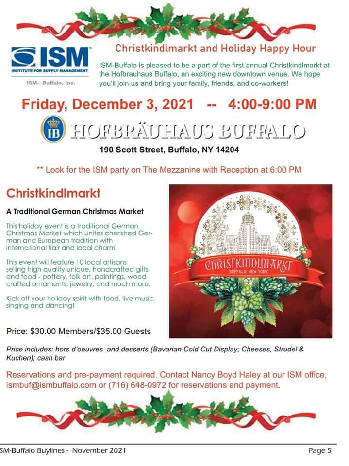 IsmBuffalo's tweet photo. Join us for our Holiday Event and shop the Christmas Market. https://t.co/ULjWqkz0fN