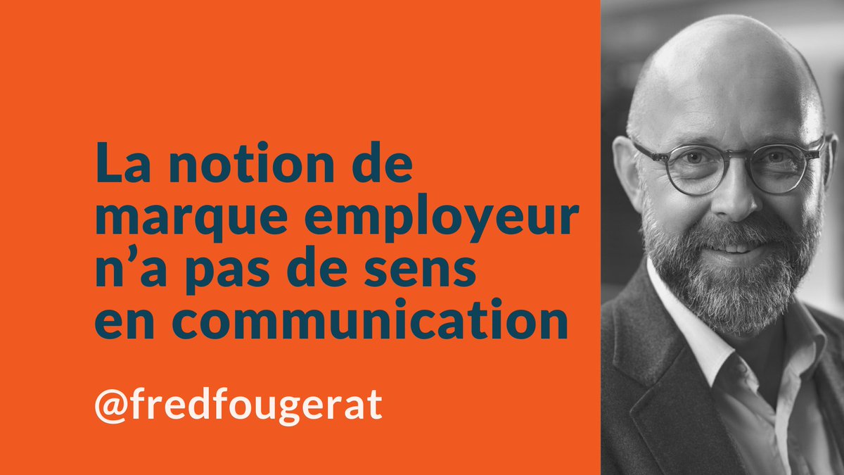 fredfougerat's tweet image. La #MarqueEmployeur est une notion propre aux cabinets #RH, mais n’a pas de sens en #communication.
Le sujet de la #marque travaillée sous l’angle interne ou recrutement existe bien. Cela n’en fait pas pour autant une marque à part. @jesuisdigital

➡lannuairedigital.fr/lecafedesexper…