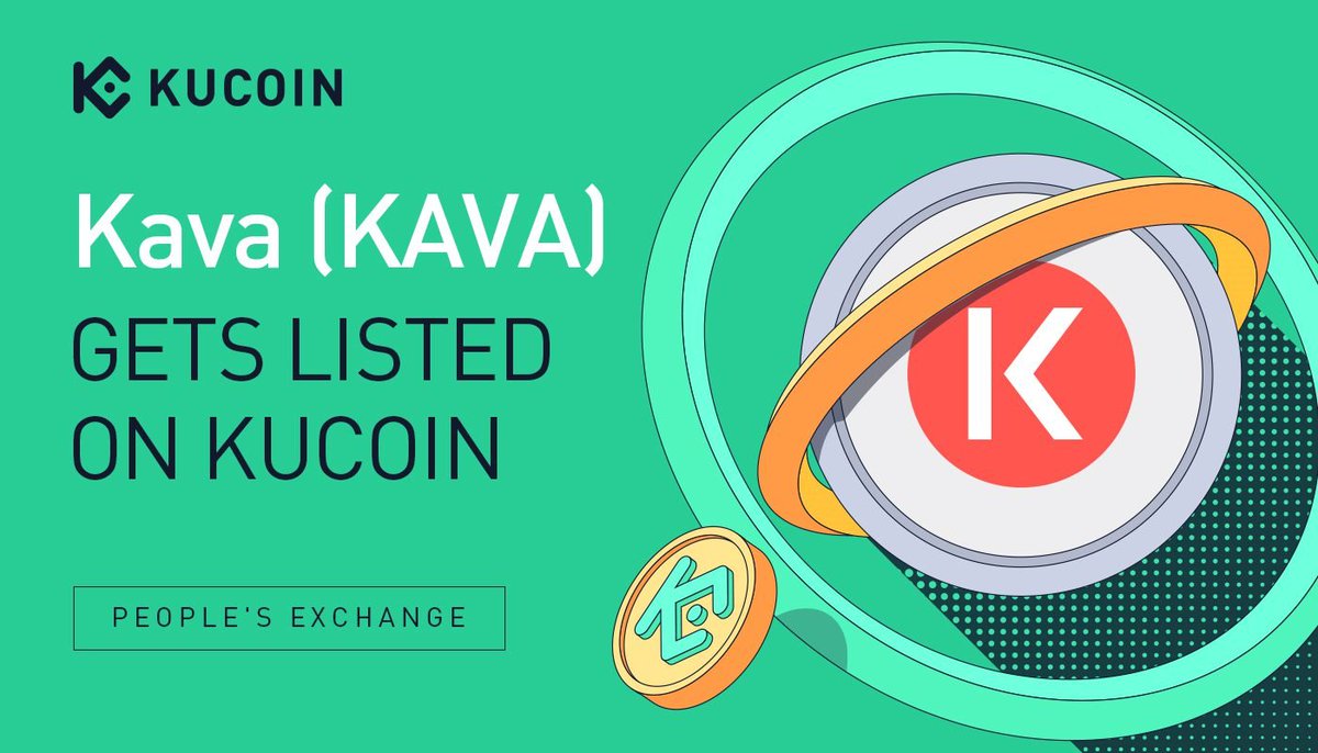 kucoincom's tweet photo. 📢 New Listing

$KAVA @kava_platform gets listed on #KuCoin!

🔹Pair: KAVA/USDT
🔹Deposit: now open (network: KAVA)
🔹Trading: 10:00 on November 24, 2021 (UTC)
🔹Withdrawal: 10:00 on November 25, 2021 (UTC)

Details: https://t.co/SlJkJyMTrQ

#DeFi https://t.co/GU9pZMaT7k