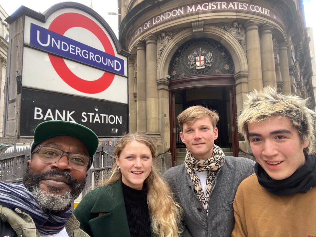 PeoplesJubilee's tweet photo. Today, the #Westminster3 filed to appeal the guilty verdict by a City of London court. #UKGov is guilty of murderous inaction. Protest is a right; their actions proportional &amp; needed in a democracy. @dropthedebt @Raj_Chada @AfricansRising @XRLondon @GlobalMajorityV @BenCooke135 https://t.co/3jgUM2O1px