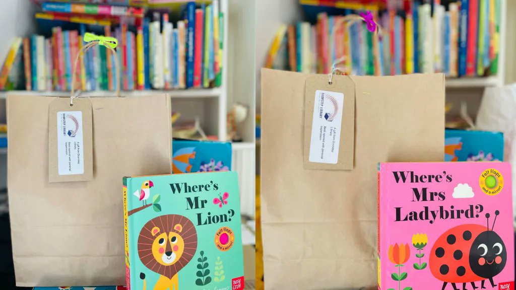 DoorstepLib's tweet photo. Thanks to @OVOEnergy's #OVOFoundation our projects team have put together ‘Early Years Packs’ filled with brand new gifts to encourage and support the development of babies and small children and they have proven to be a huge hit with our little readers! https://t.co/QF0WOYYkG0 https://t.co/PPiveqVhLW