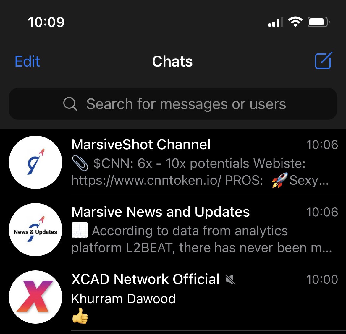 MoonMarkets's tweet image. The only Telegram channels you truly need… $XCAD and @Marsiveshot