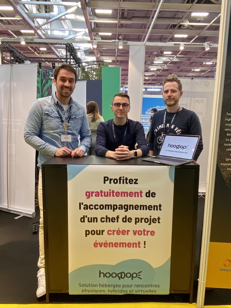 Retrouvez la team hoopop sur <a href="/heaventparis/">Heavent Paris</a> !  On est présent les 23,24 et 25 novembre au village start up, L40-M39 ! 📍
Venez profiter d’une demo en étant entouré d’experts de l’organisation d’événements 🤓

#heaventparis #evenement #salon #evenementiel #solution #digital