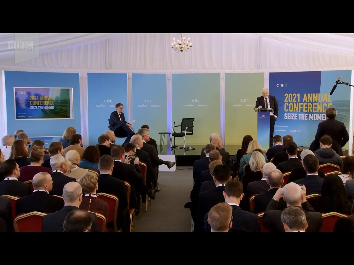 A few photos taken from the BBC News last night of our marquee from the CBI 2021 Annual Conference held at Port of Tyne yesterday.  Featuring #BorisJohnson and #peppapig 
#conference #PortOfTyne #CBI #marqueehire