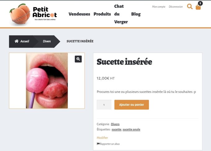 Vendu par @CassyDiazOff sur https://t.co/d4GXfp5pun ! Notre petit doigt nous dit qu'il lui en reste encore<a class="tags" href="/tag/cassydiazoff">@cassydiazoff</a><a href="/tag/brunette"class="tags"><span>#brunette</span></a><a href="/tag/videooftheday"class="tags"><span>#videooftheday</span></a><a href="/tag/fetichiste"class="tags"><span>#fetichiste</span></a><a href="/tag/swame"class="tags"><span>#swame</span></a><a href="/tag/petitabricot"class="tags"><span>#petitabricot</span></a>