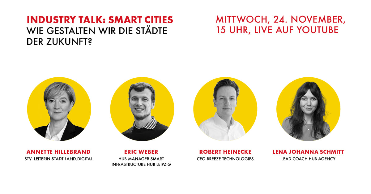 SpinLabLeipzig's tweet image. How moving cities towards a better future with #startups, corporates and municipalities? Join us on November 24 for the @dehubinitiative  Initiative #Smartcites industry talk. 3-4PM online 👉youtube.com/watch?v=WdikRh…