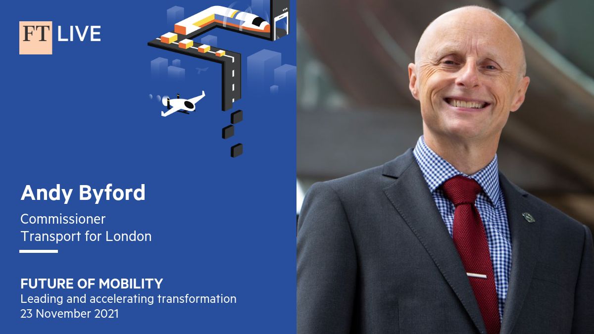 ftlive's tweet photo. ‘What we must avoid is a car led recovery with all of the gridlock, pollution and problems that would entail.’ Andy Byford, @TFL speaking at #FTMobility on the need to keep people on public transport as London recovers from the pandemic https://t.co/2F3ZM8Pn6I