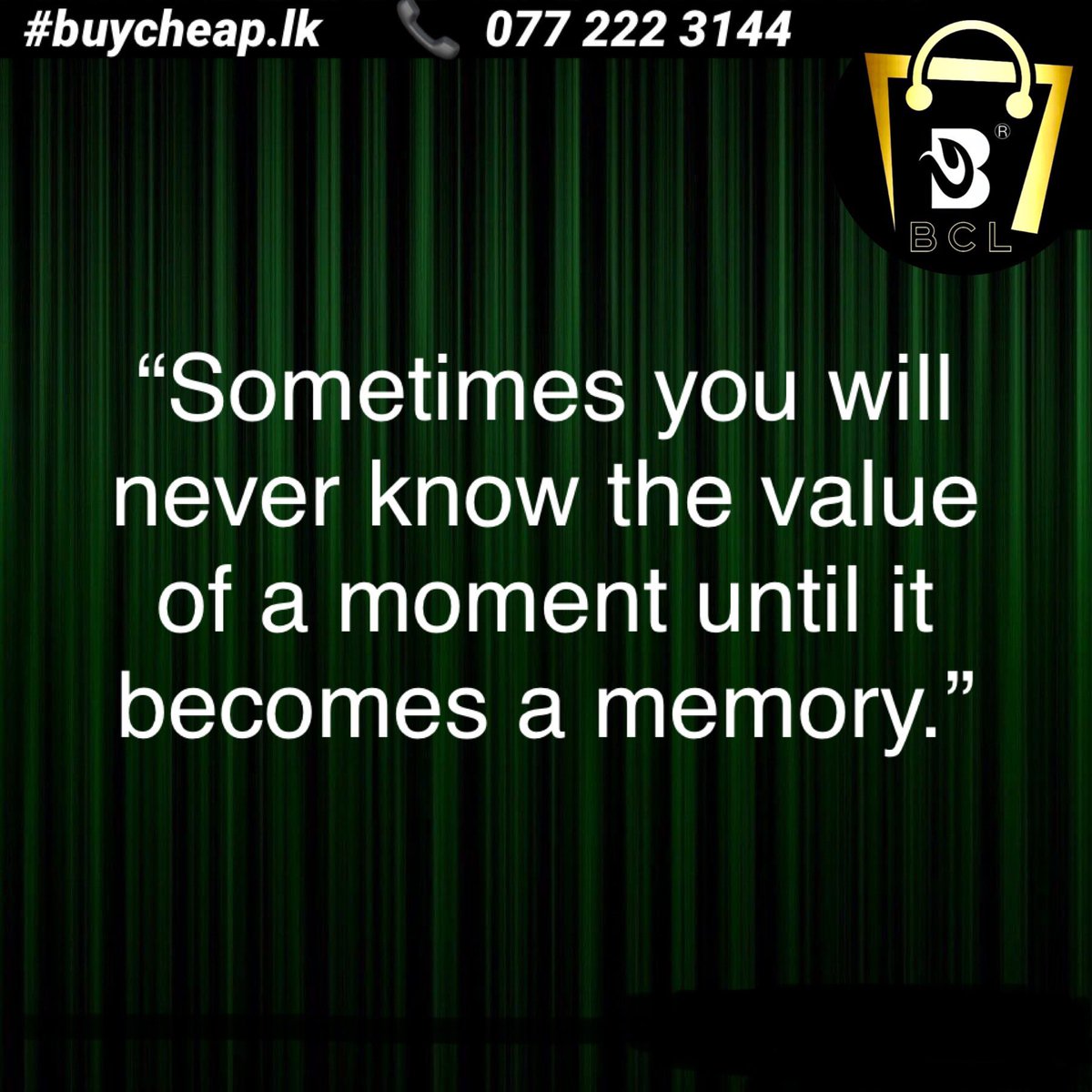 BuycheapLk's tweet photo. Quote of the day!

#stopnegativity #bepositivealways #bepositive #stopfear #staffdevelopment #staffappreciation #workenvironment #workexperience #workplace #workplacepolicies #training #development #stafftraining #marketing #marketingandadvertising #digitalmarketing https://t.co/cFjPNISfeD