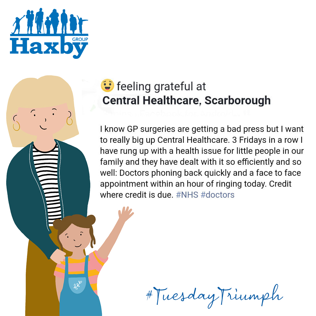 Our aim is that our triage system is fair, and means that the poorliest of patients are seen quickest. Feedback like this helps us know that it is working. #TuesdayTriumph