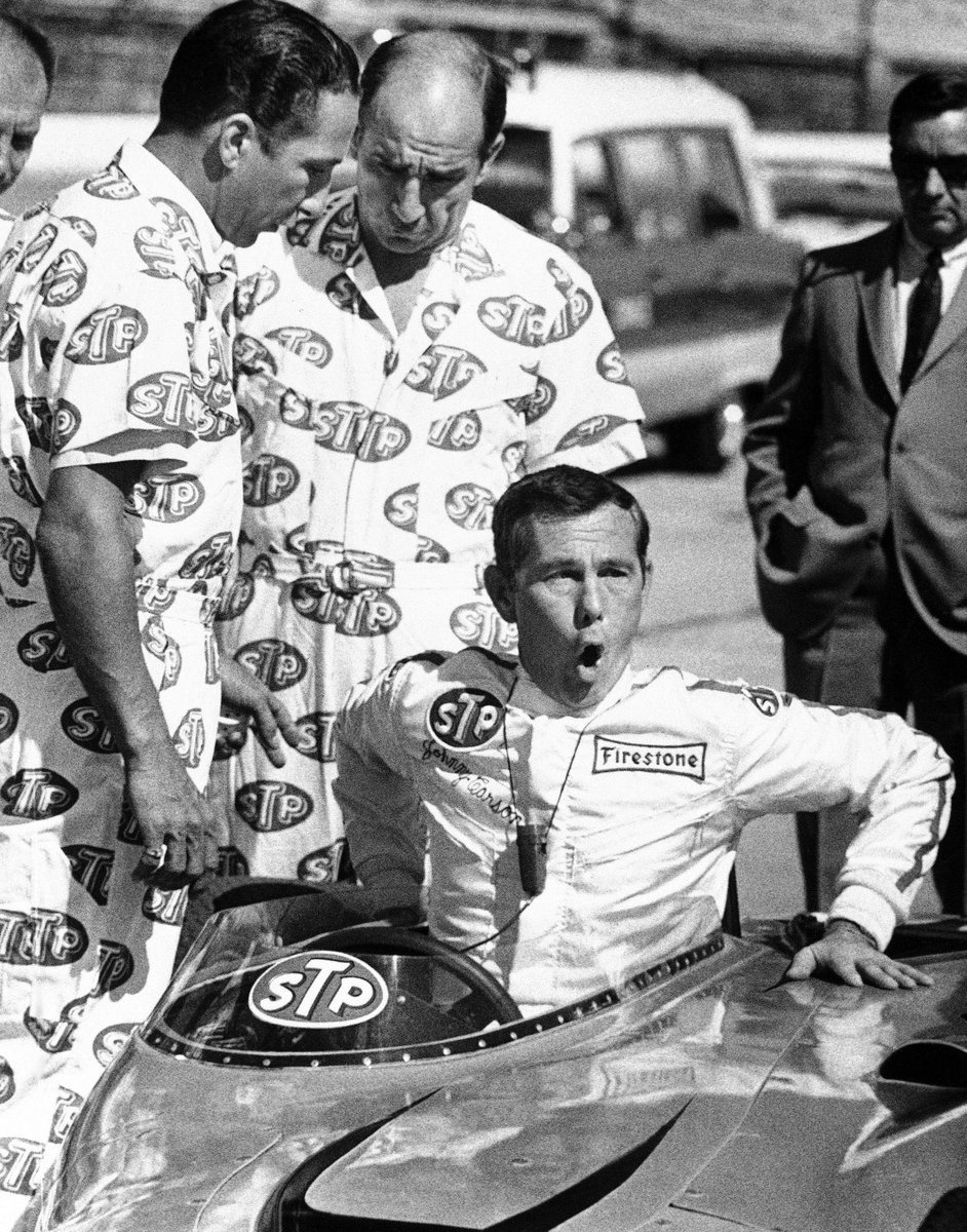 mjbyers333's tweet photo. Here's Johnny! Vince and Joe Granatelli letting #JohnnyCarson drive the @OriginalSTP Turbine @IMS  1967 #PitRoadWalks @GranatelliMS @motoringwealth #Indycar #Indy500 (AP Photo) @IMSMuseum  #TheStarsAreOutAtIndy 💫 @OpenWheels500 #IsItMayYet 🏁 https://t.co/RQ3NE1SPNM