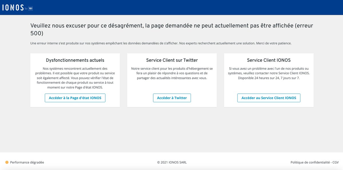 allobuzz's tweet image. Bonjour @IONOS_help_FR , erreur 500 pour acceder à l'interface client.  #IONOS