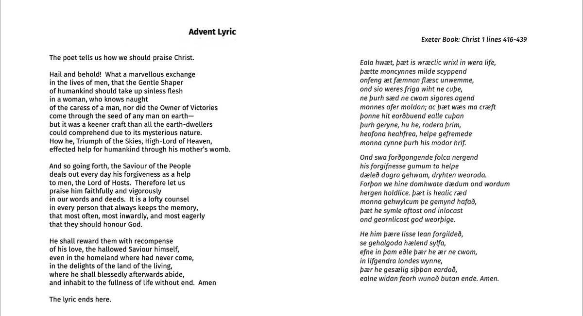ExeterCathedral's tweet photo. Our Advent Carol Service is on Sunday at 6pm. Please join us! This year's will be very special: our Choristers will be reading lyrics from the 10th century #ExeterBook - perhaps the first time they have ever been heard in worship! All are welcome. @ExeterCityofLit @ECSPrepSchool https://t.co/LplX08shh5