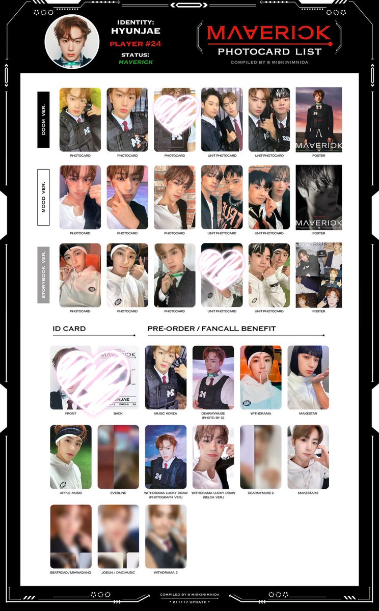 おすすめ THEBOYZ トレカ 特典 ヨントン ヒョンジェ Maverick K-POP