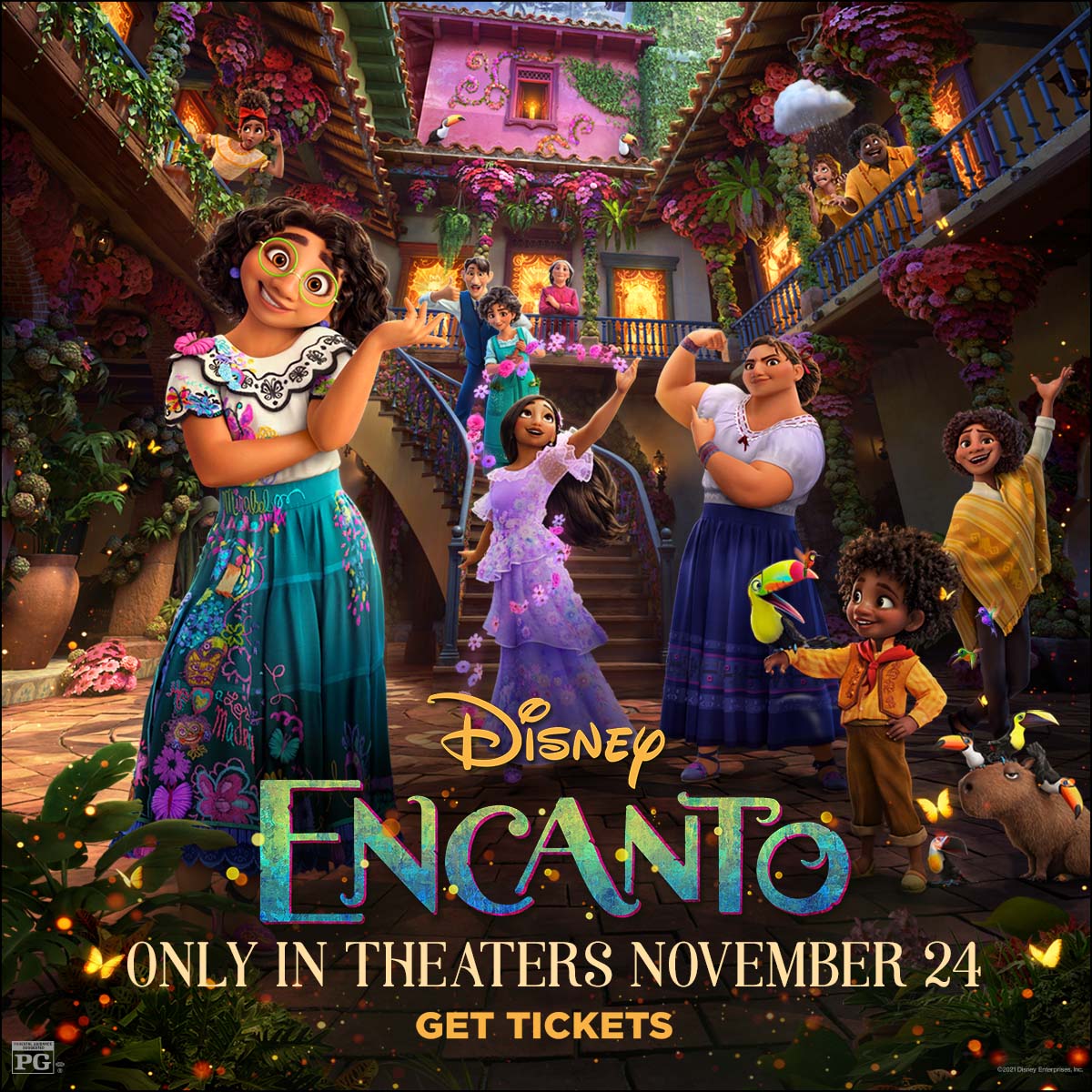 bluejaycinema's tweet photo. Your Thanksgiving Movie Guide at Blue Jay Cinema - https://t.co/Xgyo2Nz2RN See Disney's ENCANTO at #bluejaycinema only in theatres on Wednesday. https://t.co/E5mbD2ogiz