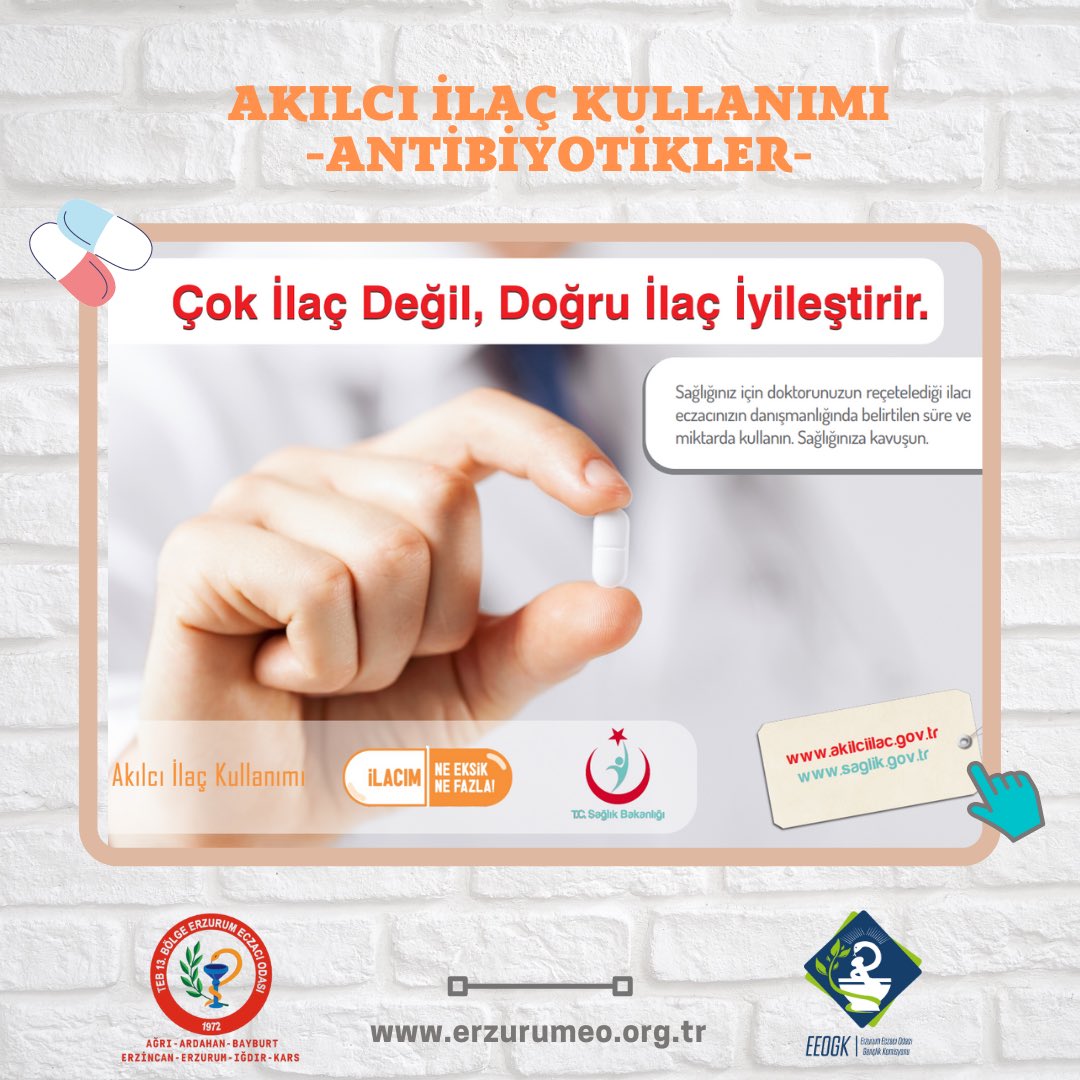 eeogk's tweet photo. ✨Antibiyotikler, keşfedildiklerinden beri enfeksiyon hastalıklarında modern tıbbın yapı taşı olarak görev yapmıştır. Ancak zamanla antibiyotiklerin bilinçsiz ve aşırı kullanımı gibi nedenlerden dolayı antibiyotik direncinin ortaya çıkması ve yayılması artmıştır. https://t.co/tTsTGM7saV