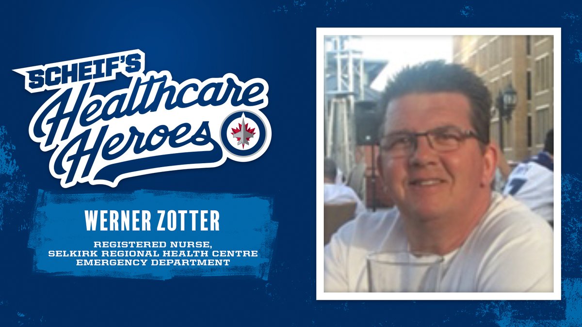 Scheif’s latest Healthcare Hero is Werner Zotter, a Registered Nurse in the Selkirk Regional Health Centre Emergency Department. Werner has come out of retirement to provide expertise and help in this crucial time.

READ: wpgjets.co/3DLg8gH
<a href="/markscheifele55/">mark scheifele</a> | <a href="/SharedHealthMB/">Shared Health</a>
