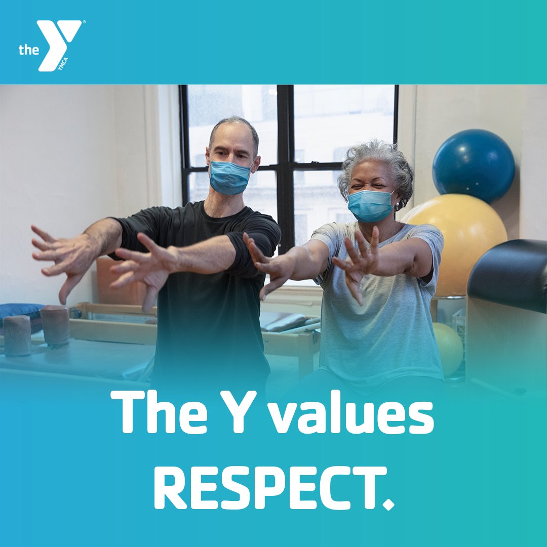 ymca's tweet photo. Respect is one of our core values. 🤝 
Being respectful of each person's unique needs, abilities and potential is one way the Y meets communities across the country right where they are.😊

#forabetterus https://t.co/AXxMBW8Q1l