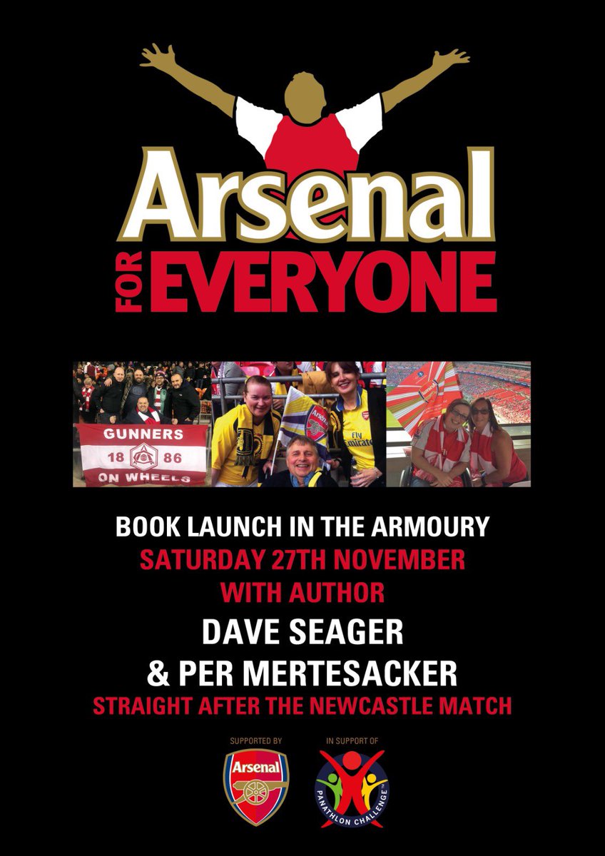 goonerdave66's tweet image. Well this looks cool for the official @Arsenal launch. I am now allowed to confirm that FA Cup winning hero and Hale End maestro @mertesacker is the first confirmed club guest joining me to sign #ArsenalforEveryone books purchased at the Armoury. 😊👍