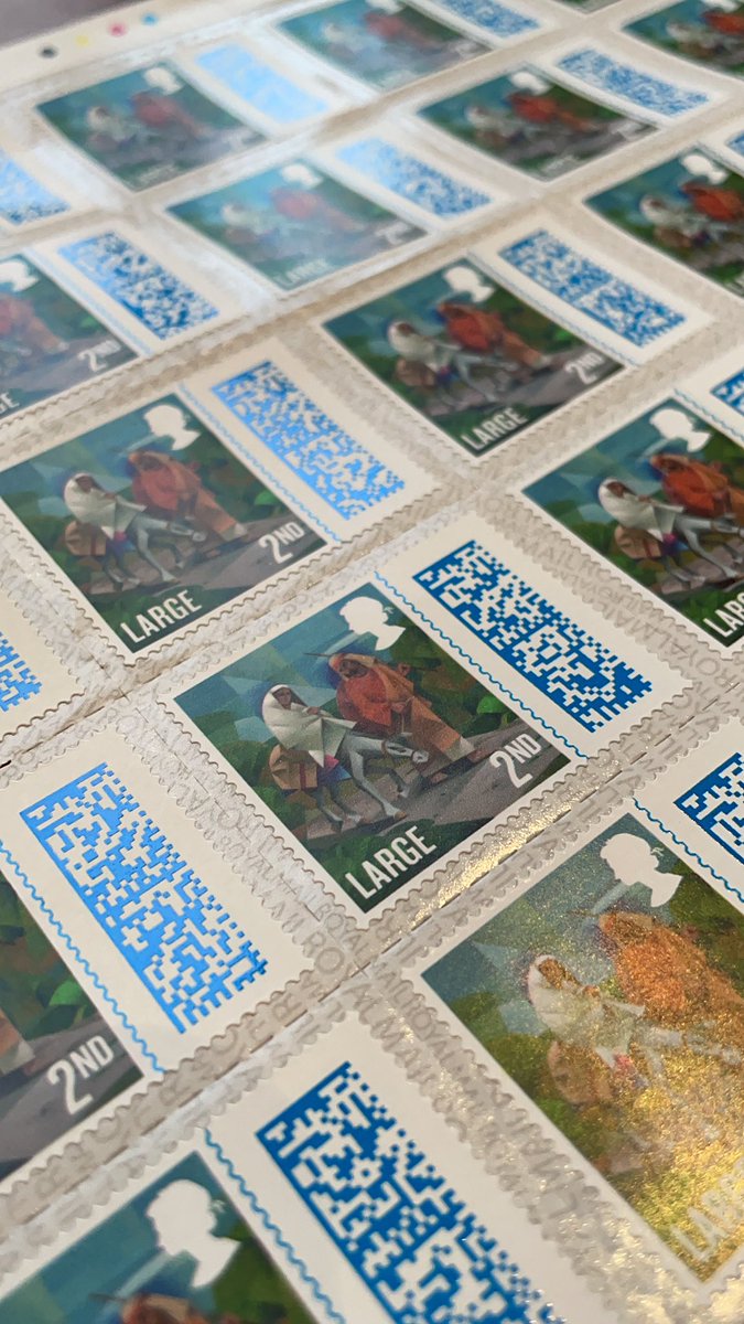 GCBritcomcreate's tweet photo. It’s Christmas stamp season! 
Ready to go on the next lot of deliveries! 💌🎄 https://t.co/CFZudcHjAb