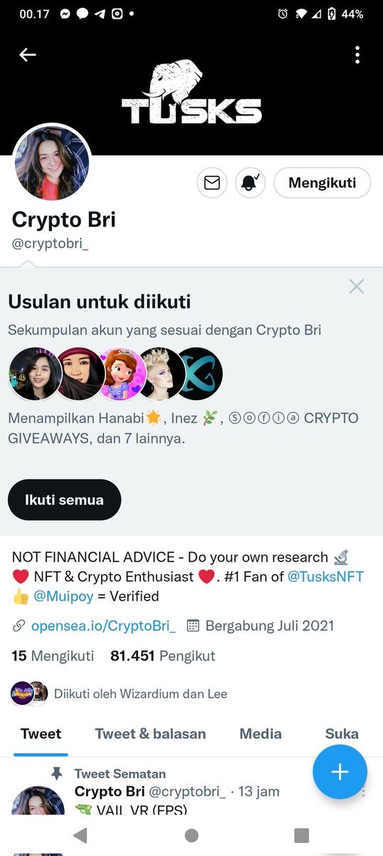 indrawati617's tweet photo. @GiveAwayHost @cryptobri_ Done ..big win https://t.co/SGCzz62xVi