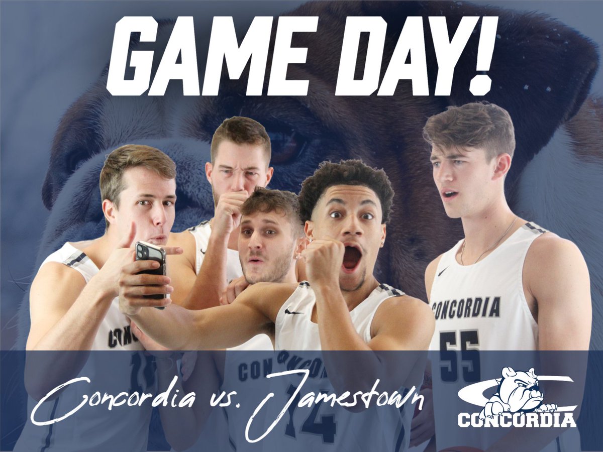 Concordia Bulldogs (@cunebulldogs) on Twitter photo 🏀 GAME DAY! 🏀 #ALLIN
<a href="/CUNEmbb/">Concordia-NE Men’s Basketball</a> vs. (10) Jamestown
🕗 7:45 pm CT
📍 Friedrich Arena (Seward, NE)
📻 <a href="/1049maxcountry/">104.9 Max Country</a>
📺/📈 portal.stretchinternet.com/cun/ 🏀 GAME DAY! 🏀 #ALLIN
<a href="/CUNEmbb/">Concordia-NE Men’s Basketball</a> vs. (10) Jamestown
🕗 7:45 pm CT
📍 Friedrich Arena (Seward, NE)
📻 <a href="/1049maxcountry/">104.9 Max Country</a>
📺/📈 portal.stretchinternet.com/cun/