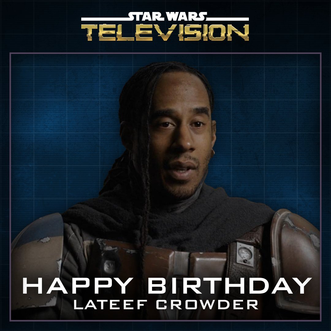 Happy birthday to Lateef Crowder, Din Djarin body double and stunt performer!  