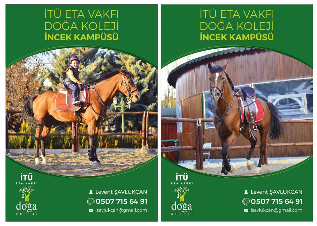 İTÜ ETA VAKFI Doğa Koleji İncek Kampüsü olarak eğitimli atlar ve deneyimli çalıştırıcılar eşliğinde “At Biniciliği” derslerimizi başlattık. 🐴 <a href="/DogaOkullari/">Doğa Koleji</a> <a href="/alideniz_itu/">Prof. Dr. Ali Deniz</a> <a href="/serozeren/">Serhat Özeren</a> <a href="/EnisEryaman/">Enis Eryaman</a> <a href="/ozgurkapann/">Özgür Kapan</a> <a href="/muratyos/">murat yöş</a> <a href="/ErsinGuctekin/">Ersin Güçtekin</a> <a href="/clkaysem/">Ayşe Çelik</a> <a href="/alpsoy_sibel/">Sibel Alpsoy</a>