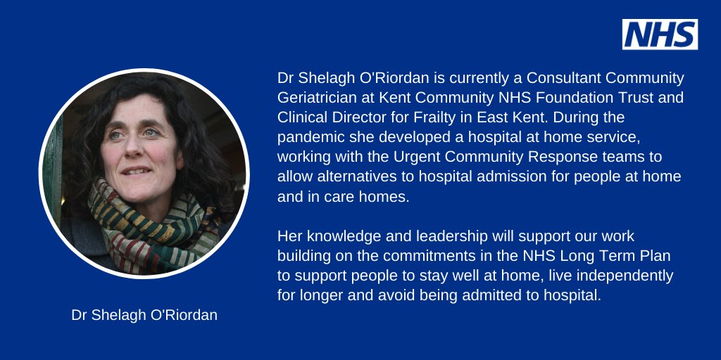 📢 We're excited to welcome Dr Shelagh O'Riordan as Professional Advisor to the Discharge and Community Services Team at <a href="/NHSEngland/">NHS England</a>.

We look forward to working with you Shelagh! 

<a href="/WinnMatthew/">Matthew Winn ن</a> @Dochayter @NHSEnglandNMD <a href="/jupiterhouse1/">Shelagh O'Riordan</a>
#CommunityHealthServices
