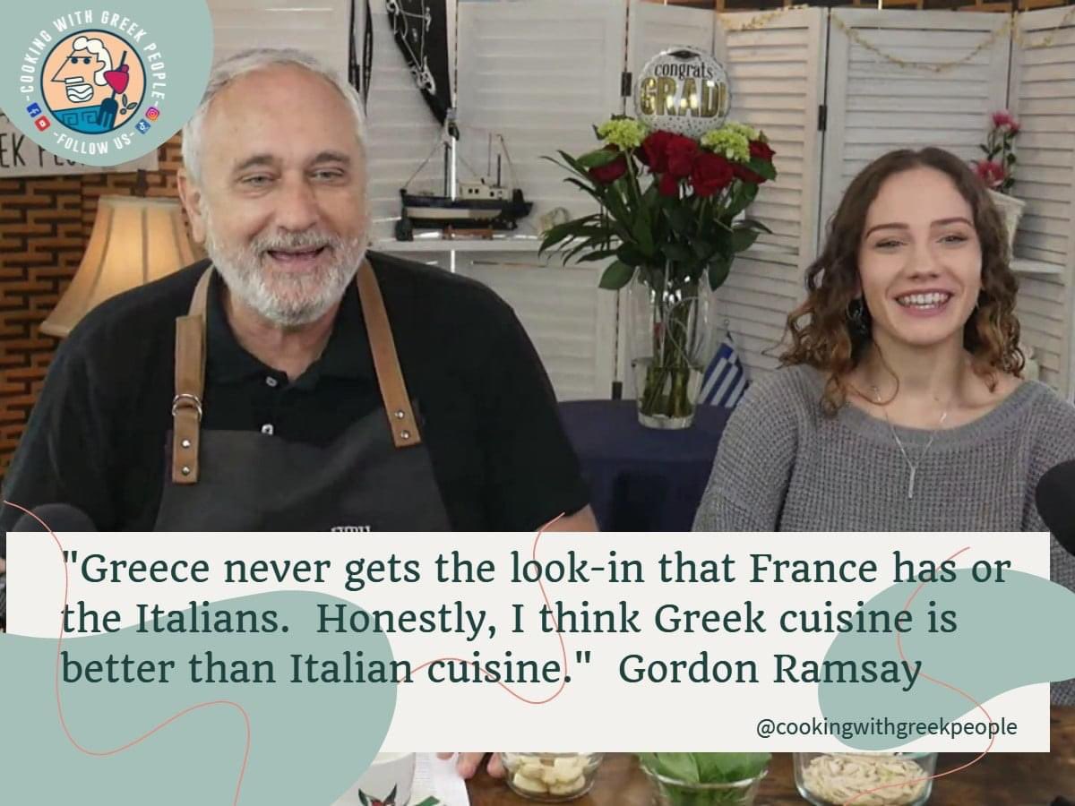The look you get when you host a Greek Cooking show and Chef Gordon Ramsay says he likes Greek food better than Italian :-).   subscribe on YouTube and watch Chefs in Greece teach us their favorite recopies. https://t.co/i33WcgndGB https://t.co/2Vm8sF9ywz