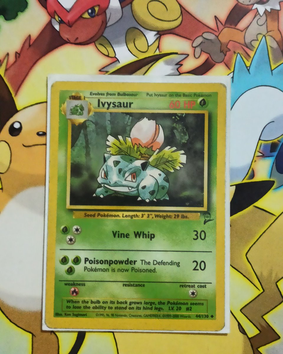 DrOmanyte's tweet image. Ivysaur 44/130 (Base Set 2)
#Pokemon #pokemonTCG #BaseSet2