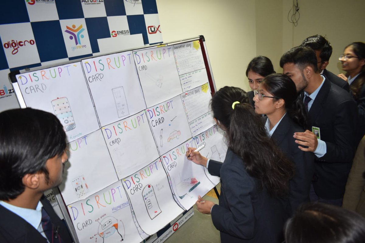 edc_acropolis's tweet photo. @edc_acropolis under #Srijan organized #DISRUPT 2021- The Idea Trigger Game!
This activity provided students an opportunity to connect new people, think creatively, work in a #team and #pitch their #idea in front of everyone!
@AcropolisIndia https://t.co/LMFbXG4AtX