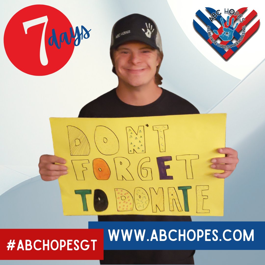 ABC_HOPES's tweet photo. Can we count on you to support our #GivingTuesday campaign? EVERY donation goes back to supporting the families we serve. Today, tomorrow, or on November 30th! ❤️💙 Together we HOPE.💙❤️ https://t.co/wUk5rPI1au
#ABChopes #ABChopesGT #TogetherWeHOPE #whyigive #community #dona https://t.co/WBGoxvSqeJ