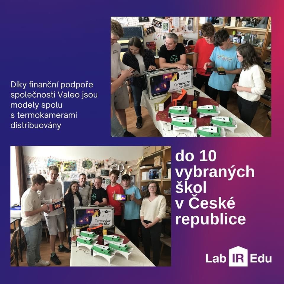 NTCresearchers's tweet photo. 🙏🏼 @Valeo_Group Česká republika za spolupráci a podporu našeho projektu! Zapojením moderních pomůcek do výuky chceme společně nadchnout mladé pro techniku. Termokamerou mohou žáci prozkoumat i fungování #klimatizace na společně vyvinutém zjednodušeném výukovém modelu 💚 https://t.co/vhDPgcGokV