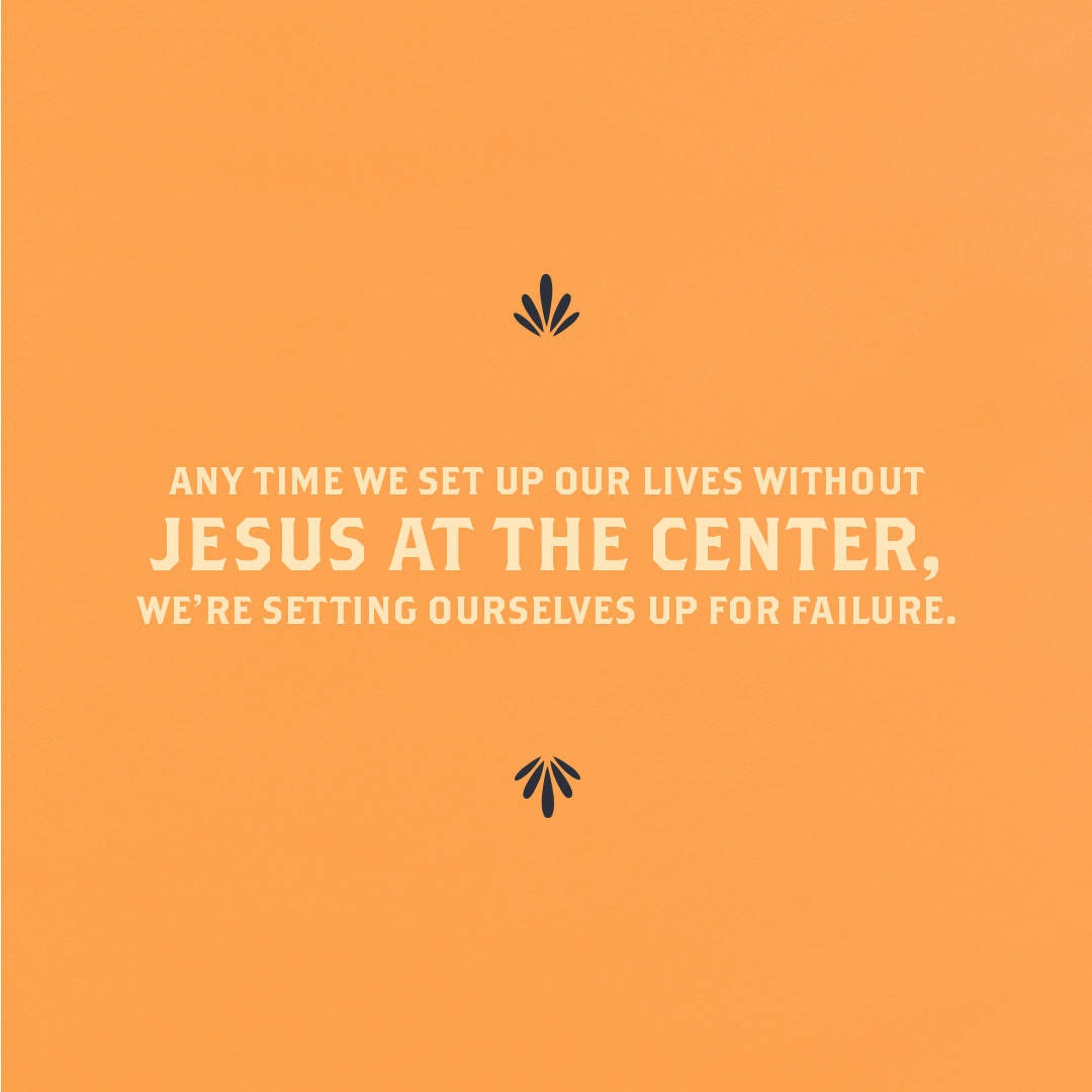 When anything else besides Jesus - our relationships, jobs, hobbies, money, fame - become the center of our lives, it will never work. When we keep Jesus at the center and the rest of our life revolves around Him, we'll find joy and peace! #ATM21