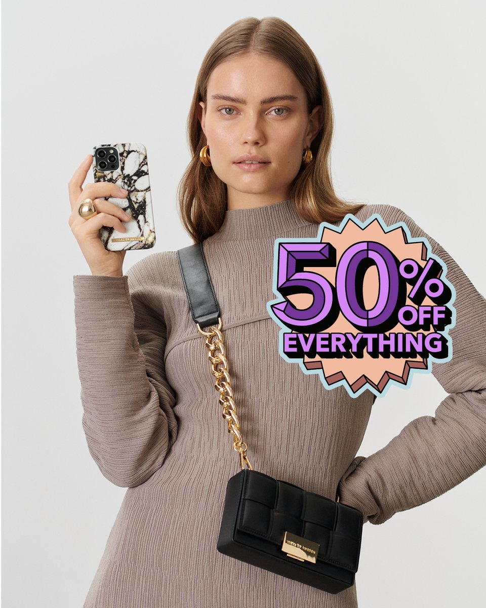 Black Week is here and so are our new arrivals. Explore our brand new Calacatta Marble Cases and our Braided Crossbody and Mini Bags. Now 50% OFF + 20% extra* at idealofsweden.eu